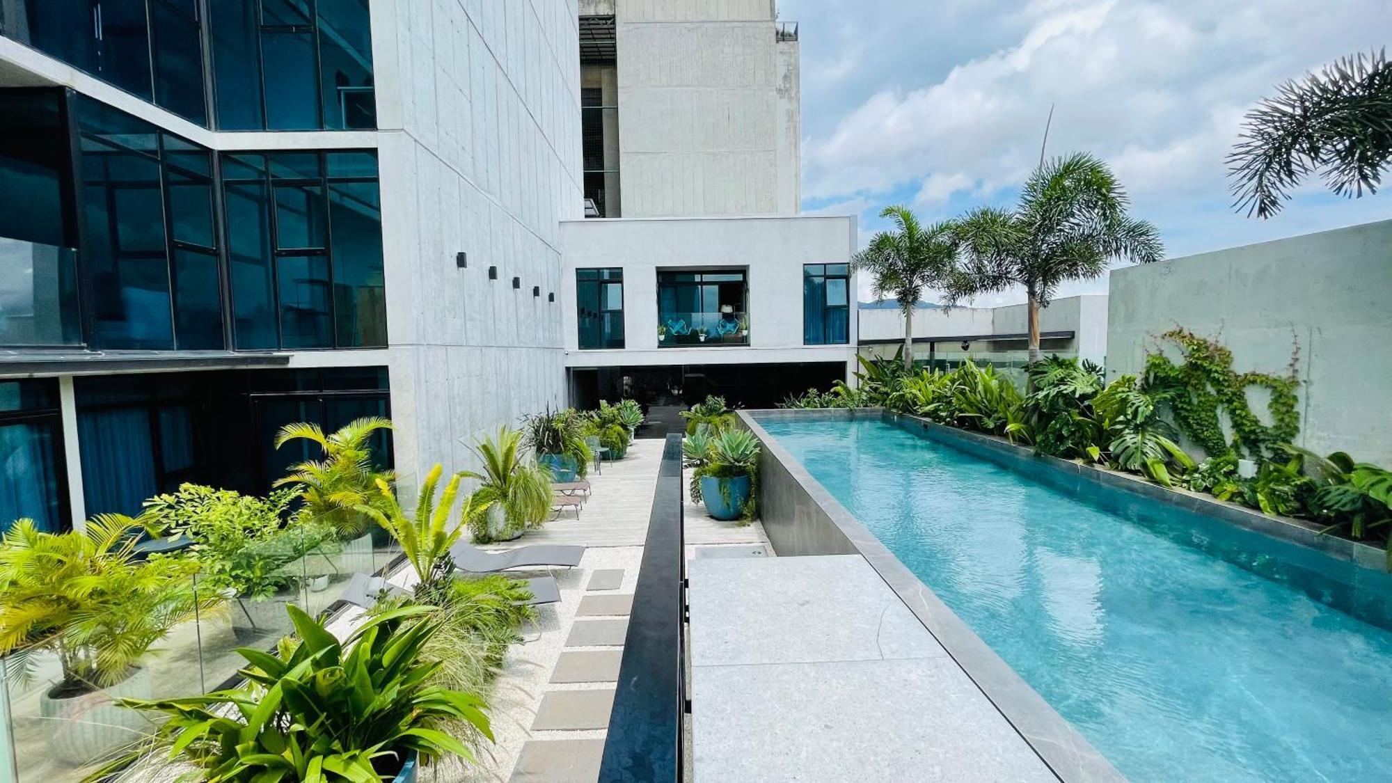 Cozy Apartment With Terrace, Sj Cosmopolitan Tower #402 San Jose  Bagian luar foto